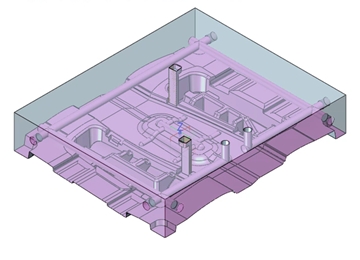 实例教程42：中望3D设计汽车塑料零件模具8-模仁水路设计