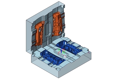 实例教程28：中望3D设计汽车塑料零件模具1-多型腔模具分型