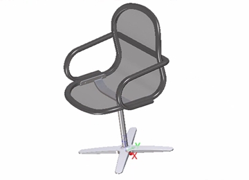 实例教程14：使用中望3D设计办公椅